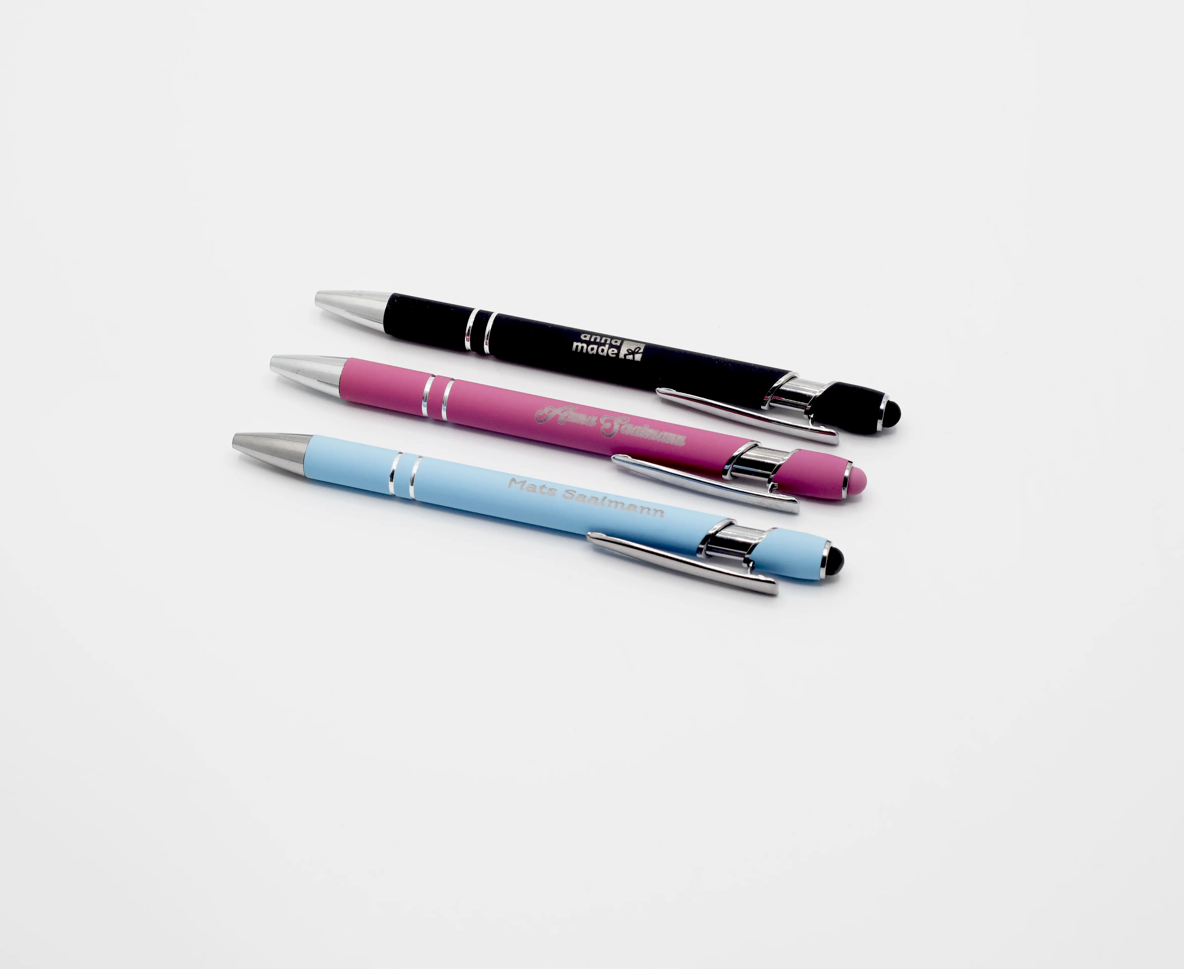 Kugelschreiber mit rutschfester Griffzone inkl. Gravur