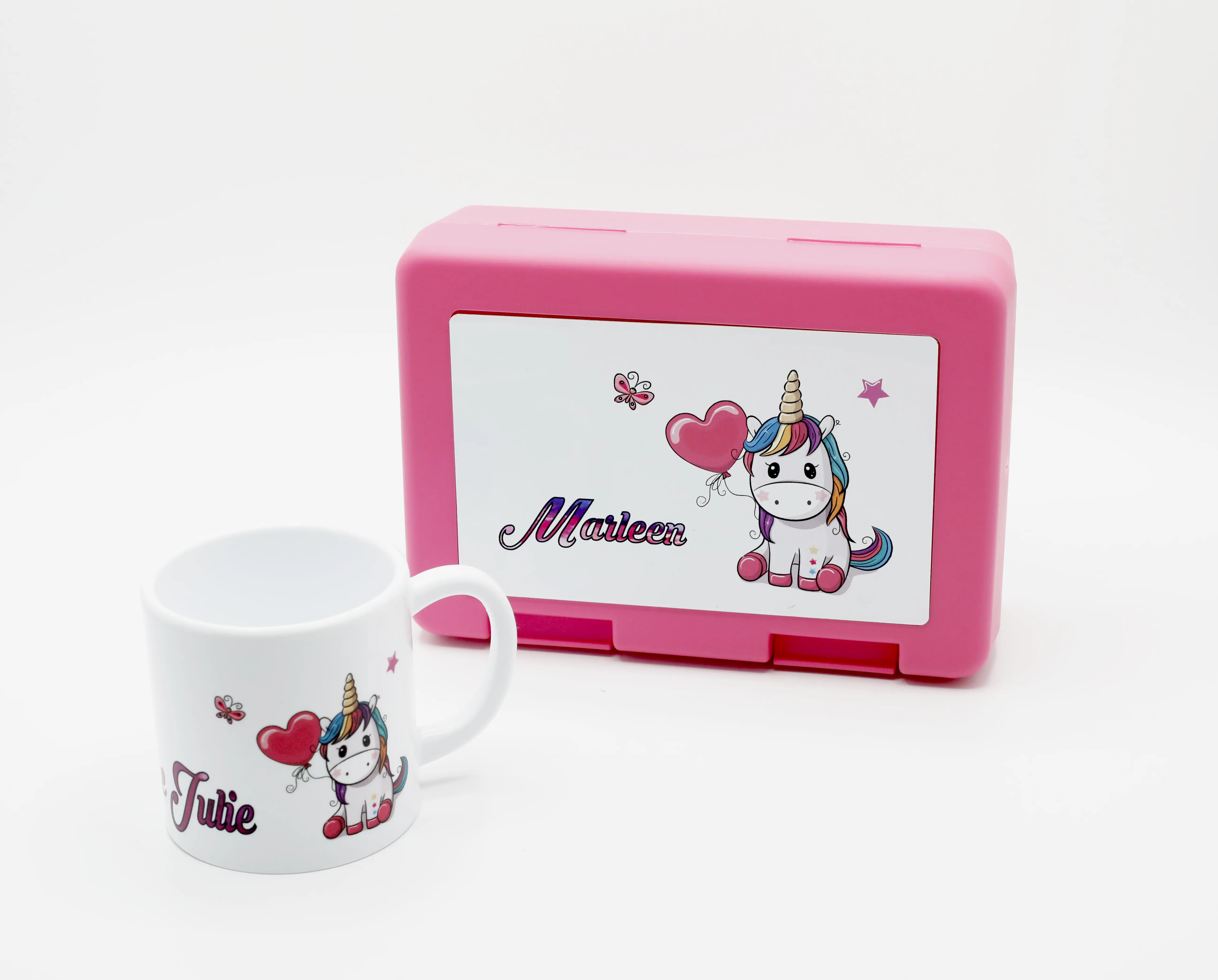 Kinder-Frühstücks-Set 2-teilig inkl. Druck (Tasse + Dose)