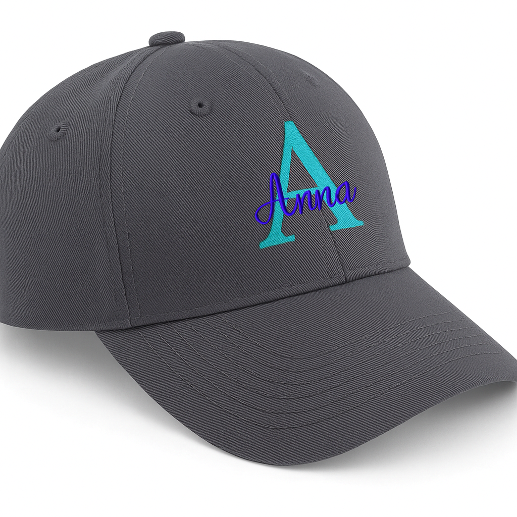 Cappy mit Name & Großbuchstabe als Stick