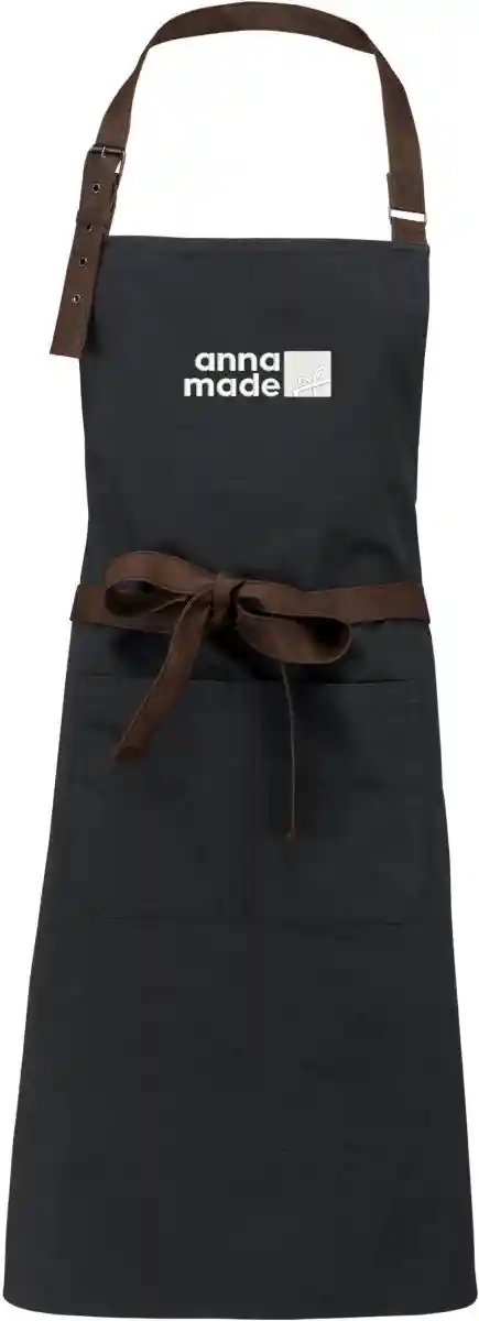 hochwertige Retro-Latzschürze bestickt