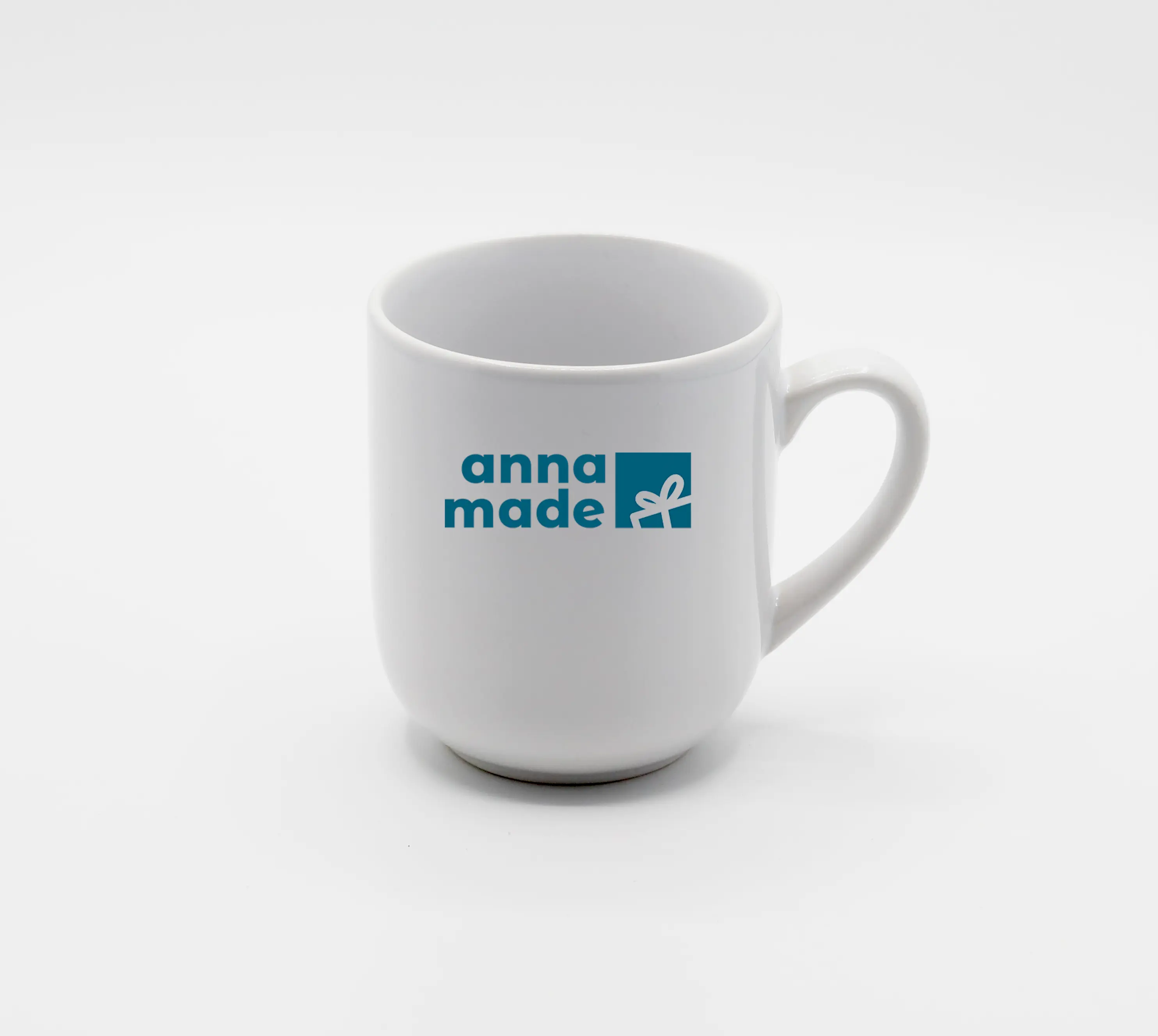 Tasse mit abgerundeten Boden incl. Druck