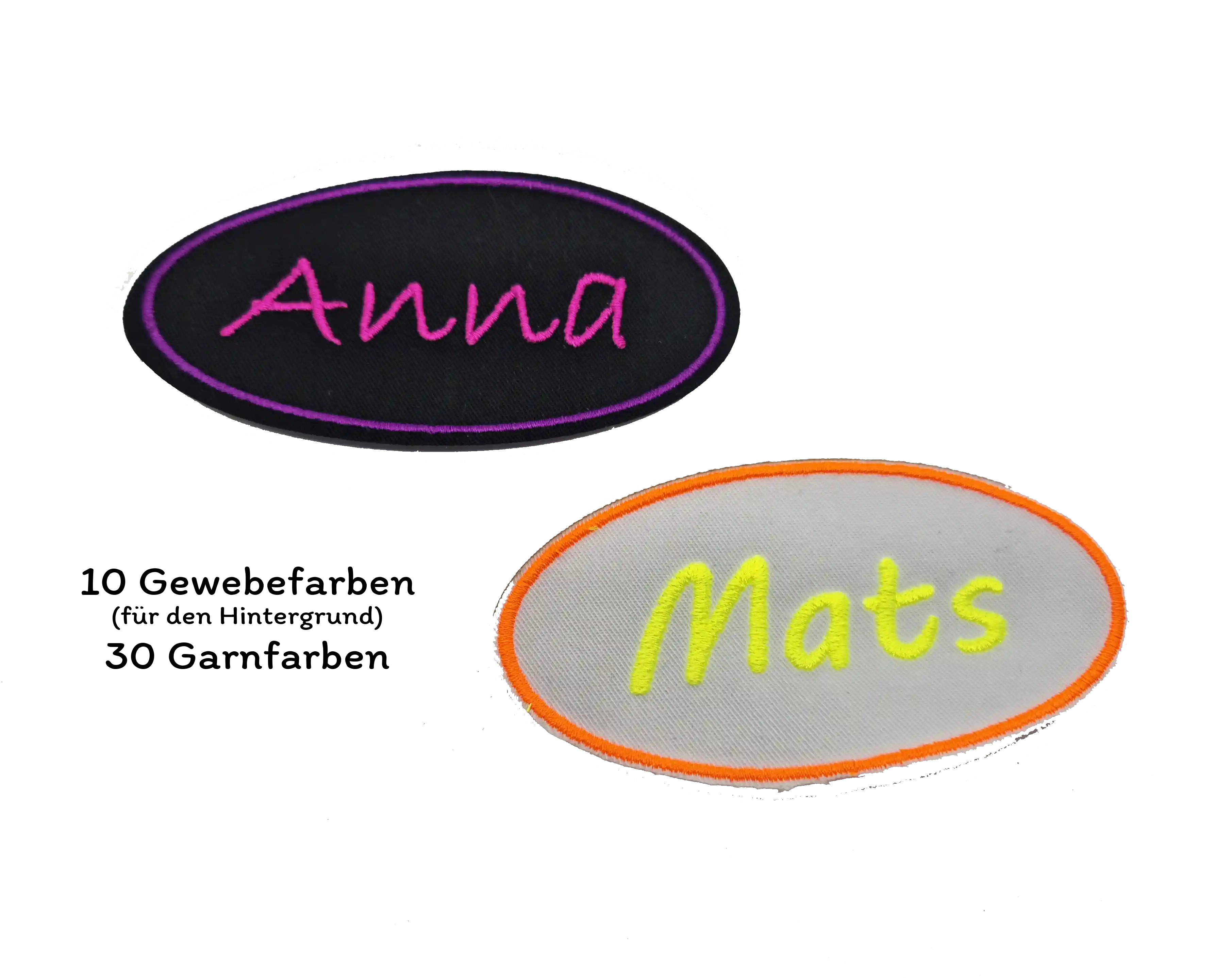 Aufnäher/Patches bestickt mit Filz zum aufbügeln, nähen oder mit Klett 