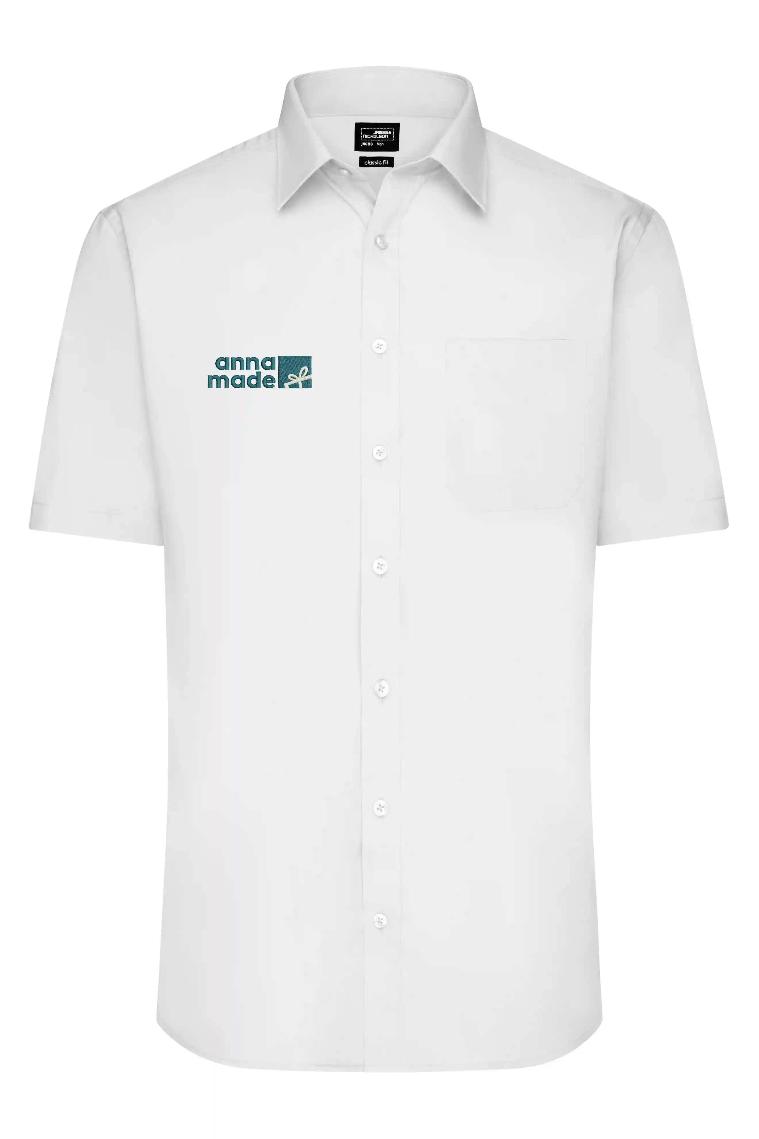 Herren-Hemd kurzarm *bügelfrei* inkl. Stick