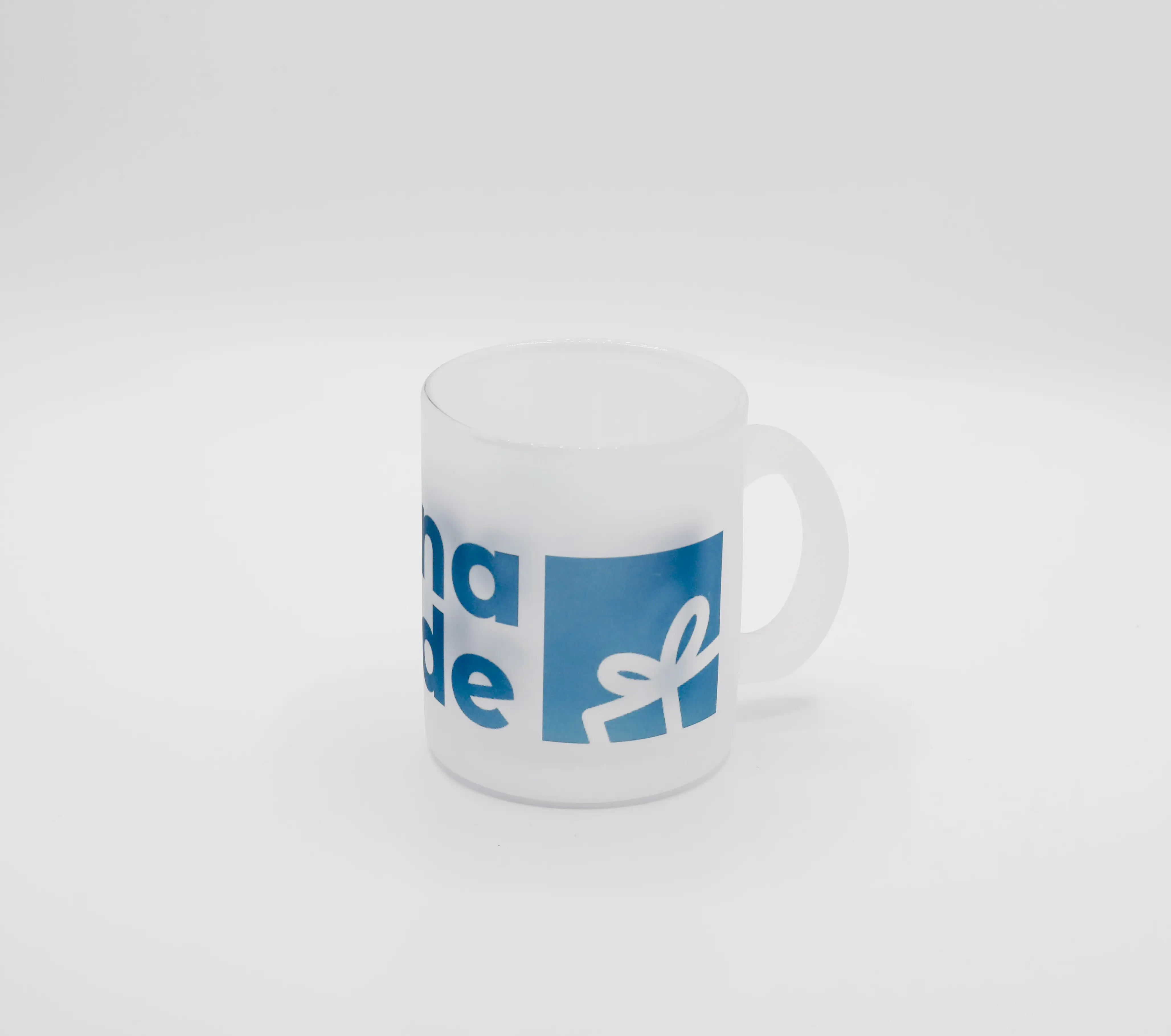 Glastasse satiniert inkl. Druck