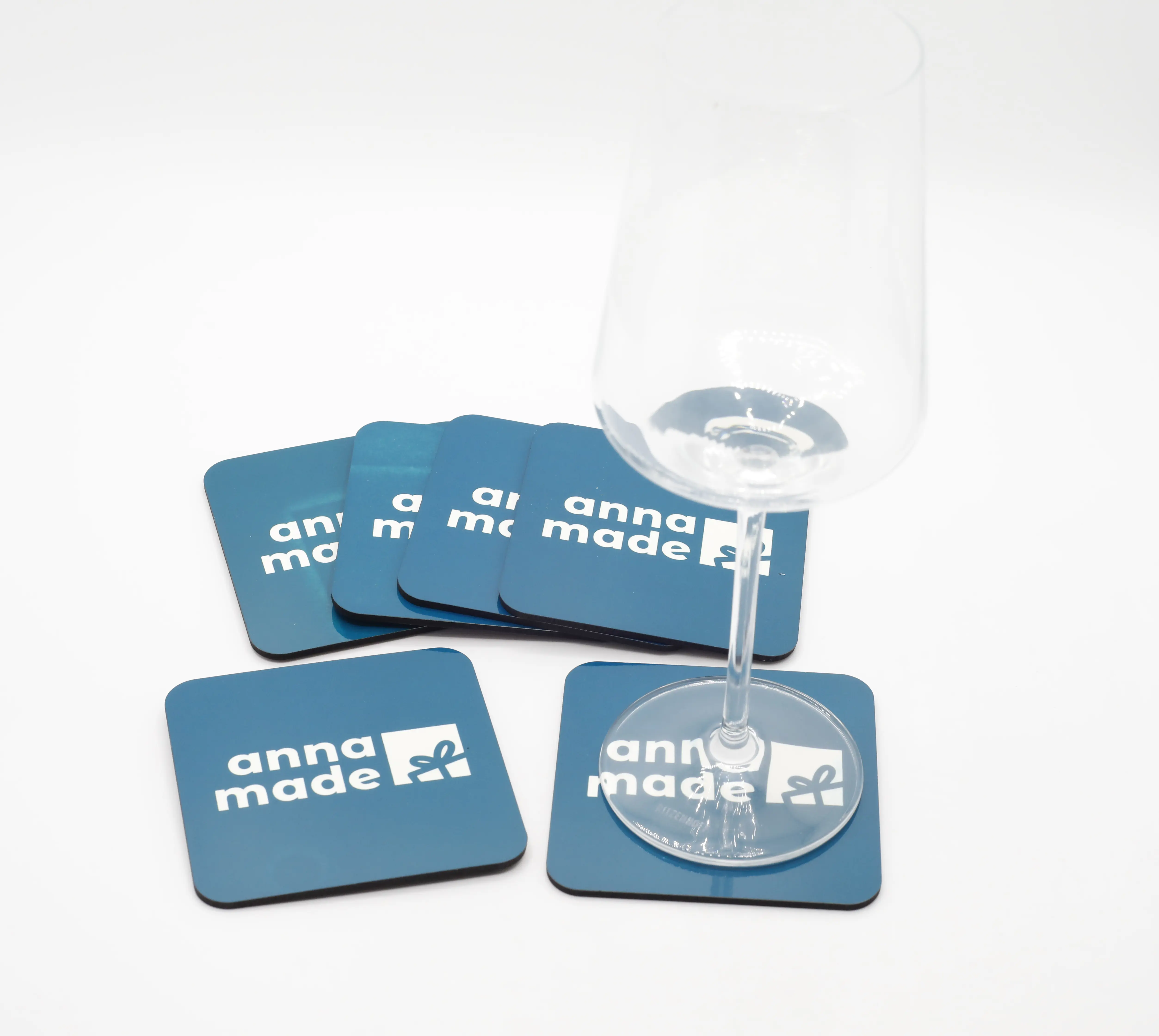 Glasuntersetzer-Set mit Foto, 6 Stück