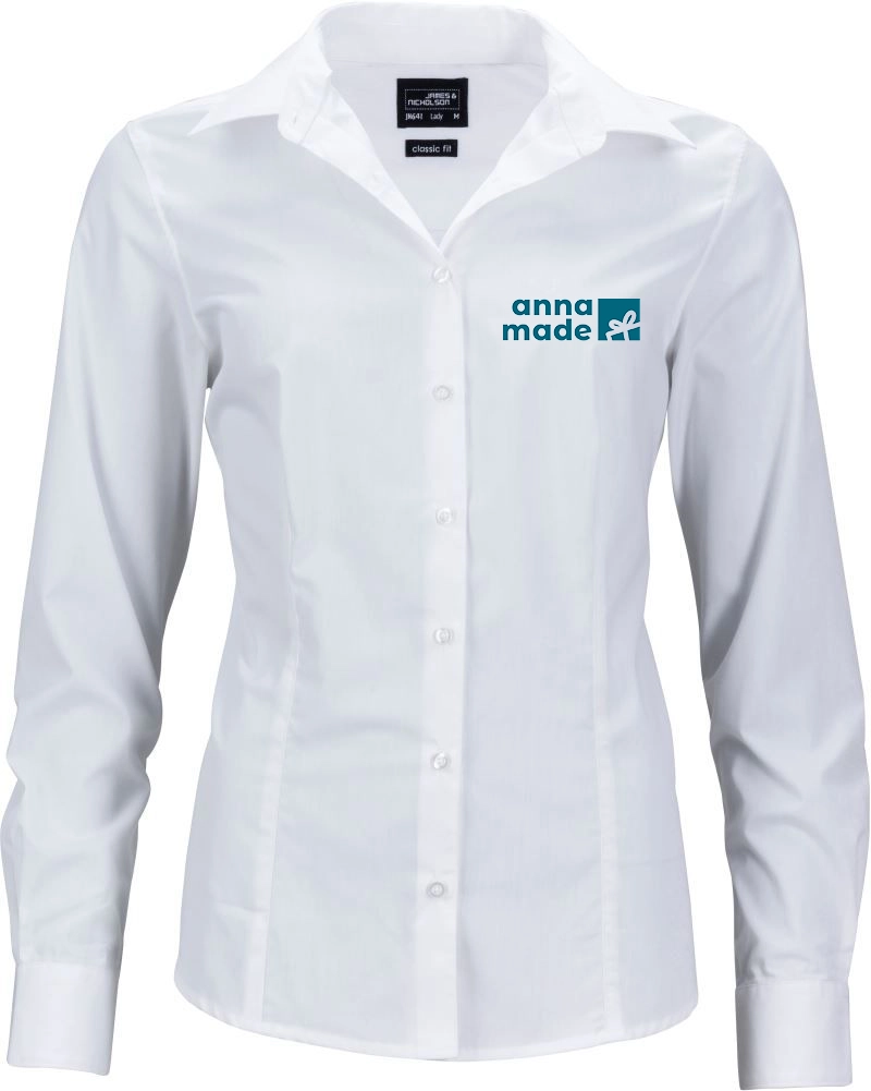 Damen-Bluse langarm inkl. Druck