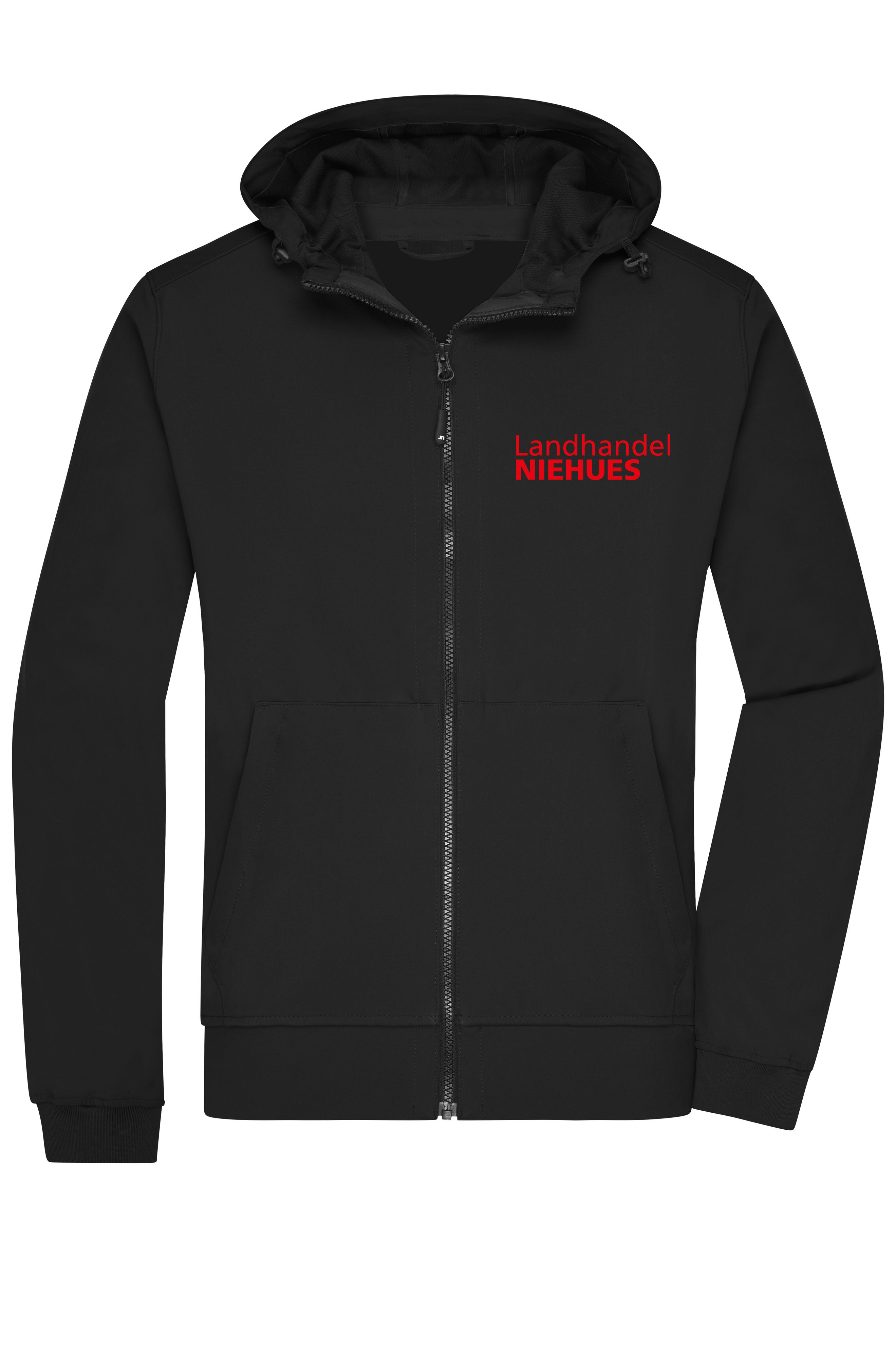 "Landhandel Niehues" Herren-Softshell-Jacke mit Kapuze